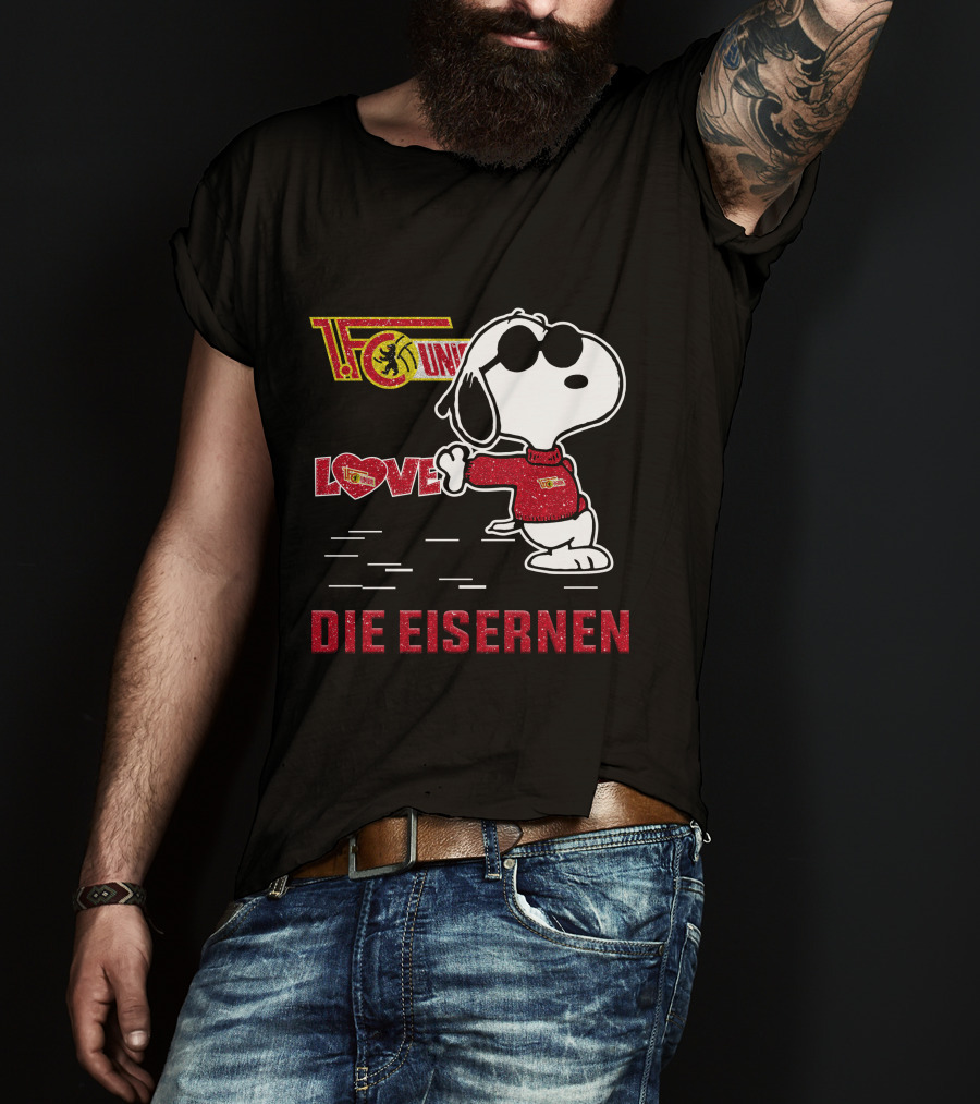 Snoopy Love 1. FC Union Berlin Die Eisernen T-Shirt