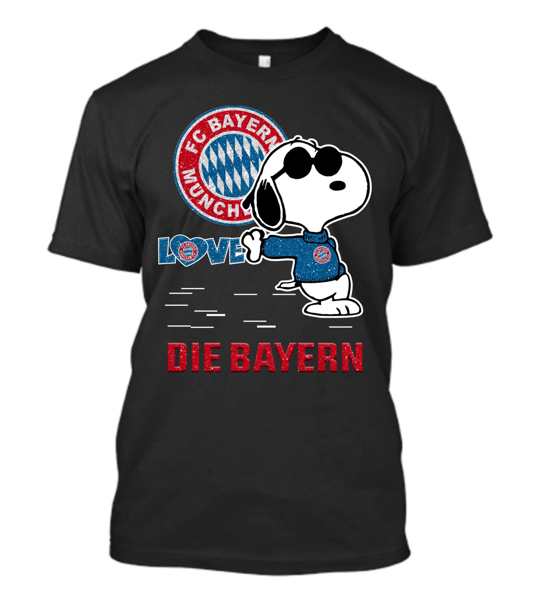 Snoopy Love FC Bayern München Die Bayern T-Shirt