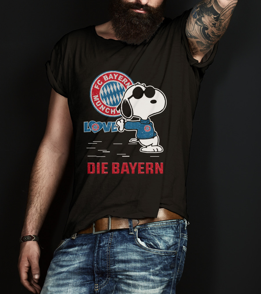 Snoopy Love FC Bayern München Die Bayern T-Shirt