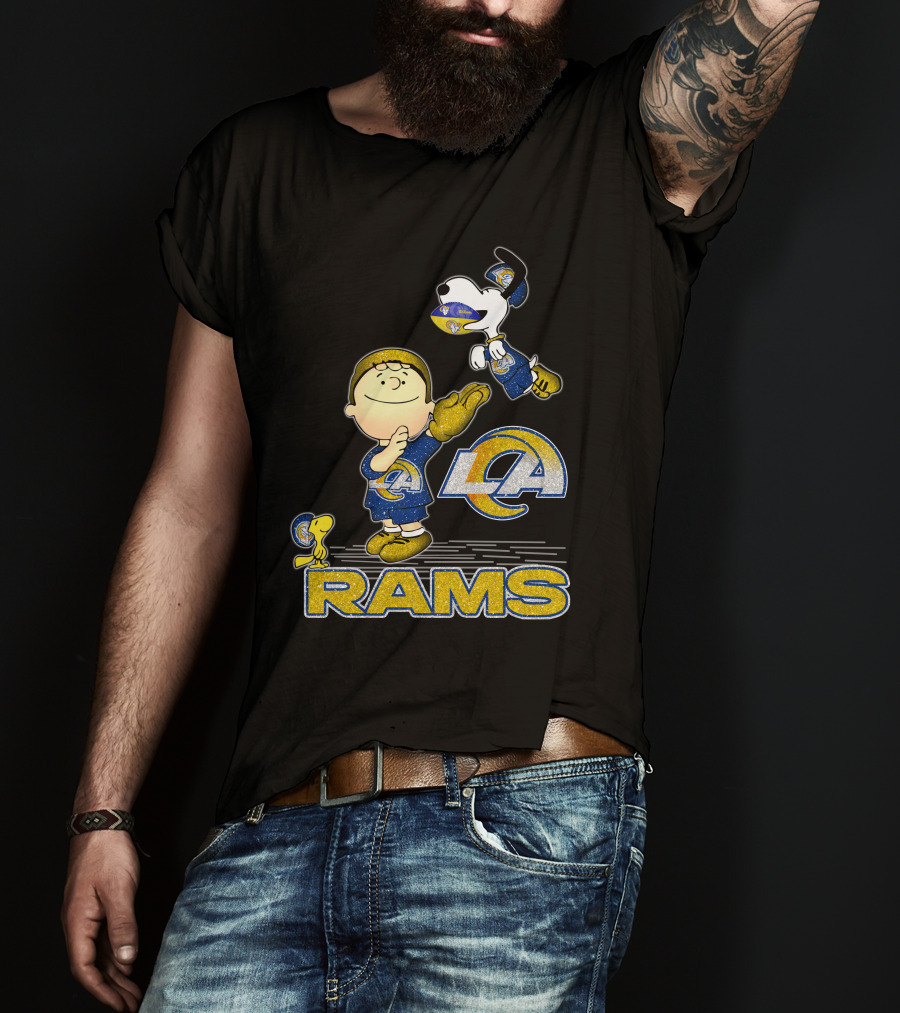 Snoopy And Friends Celebrate Los Angeles Rams With Team Spirit T-Shirt