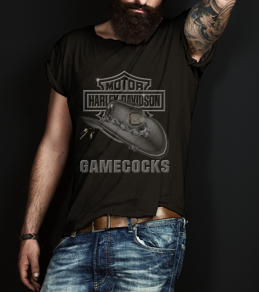 Harley Davidson South Carolina Gamecocks Hat T-Shirt