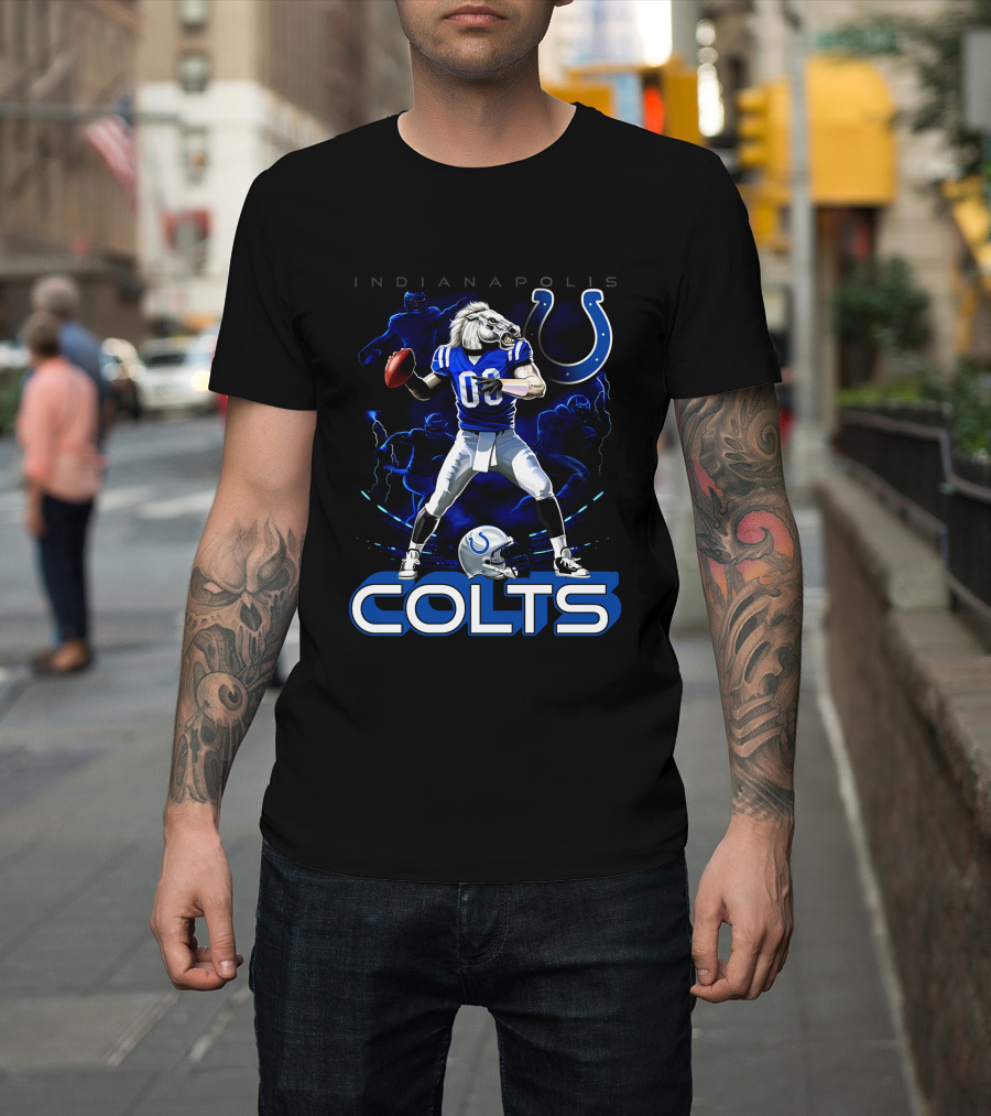Indianapolis Colts Football Horse Quarterback 03 T-Shirt