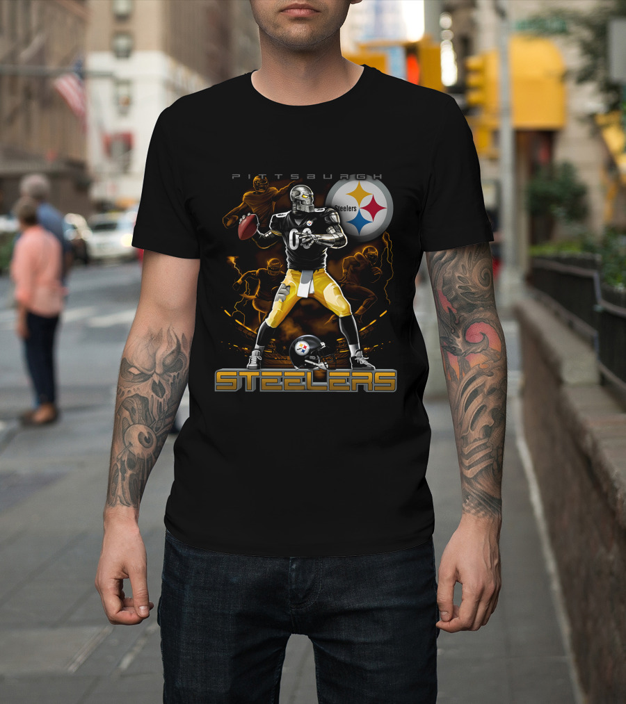 Pittsburgh Steelers Football Team Graphic With Iconic T-Shirt
