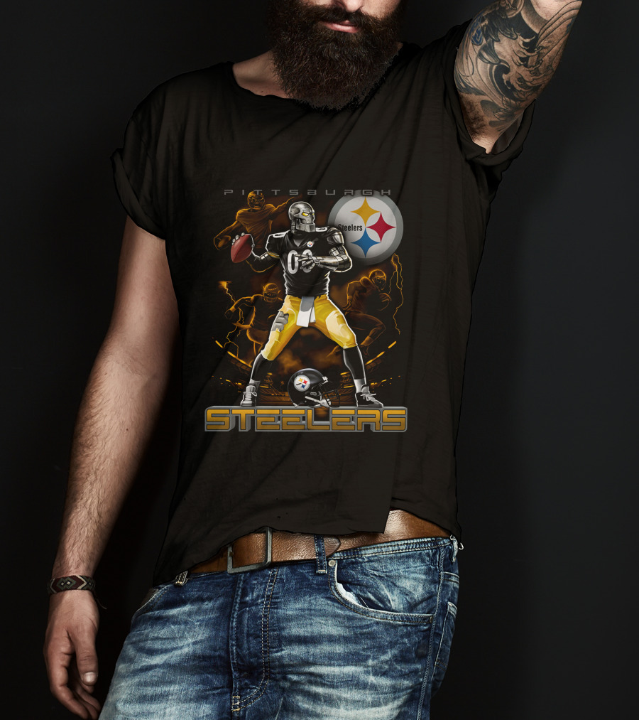 Pittsburgh Steelers Football Team Graphic With Iconic T-Shirt