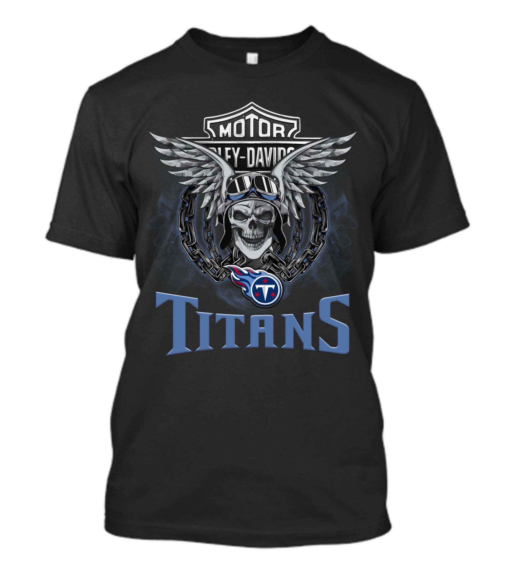 Motor Harley Davidson Titans Nfl Football Fans Hd Tennessee T-Shirt