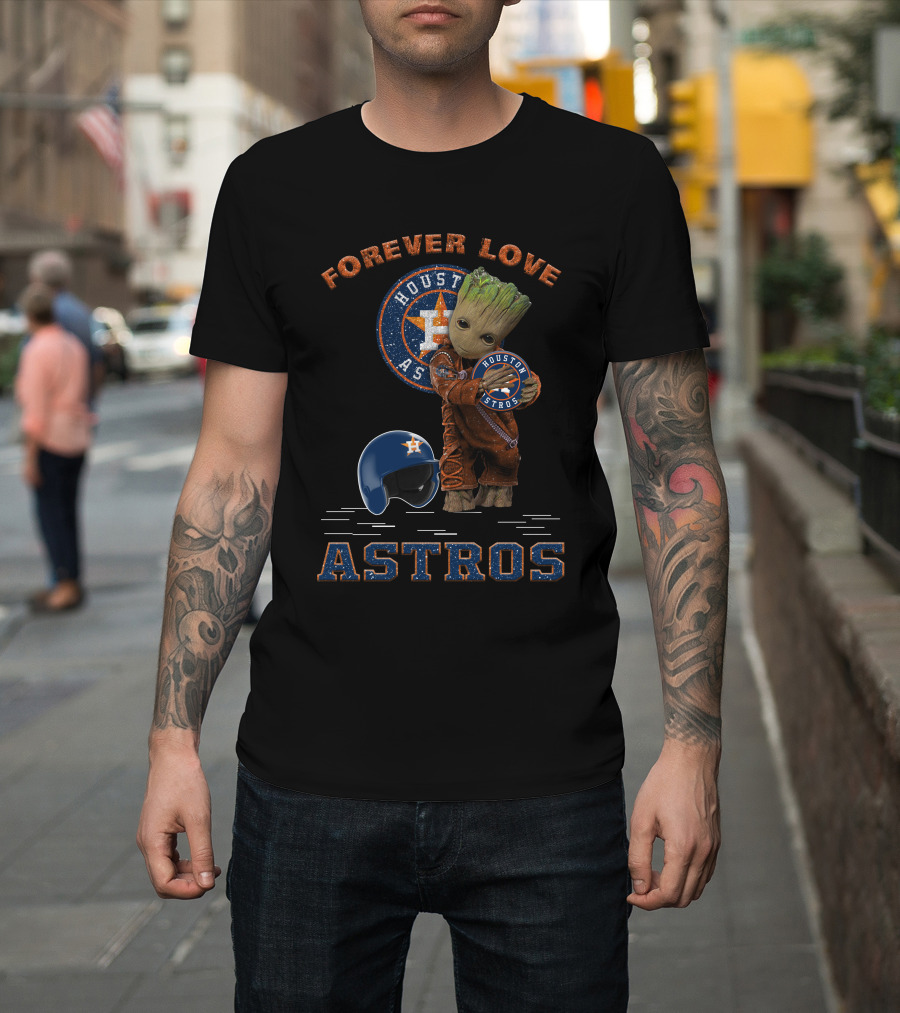 Forever Love Houston Astros MLB Fans Groot T-Shirt