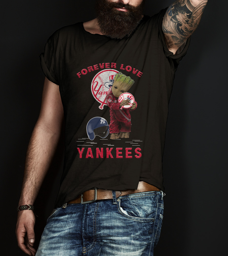 Forever Love Yankees Groot New York Yankees MLB Fans T-Shirt