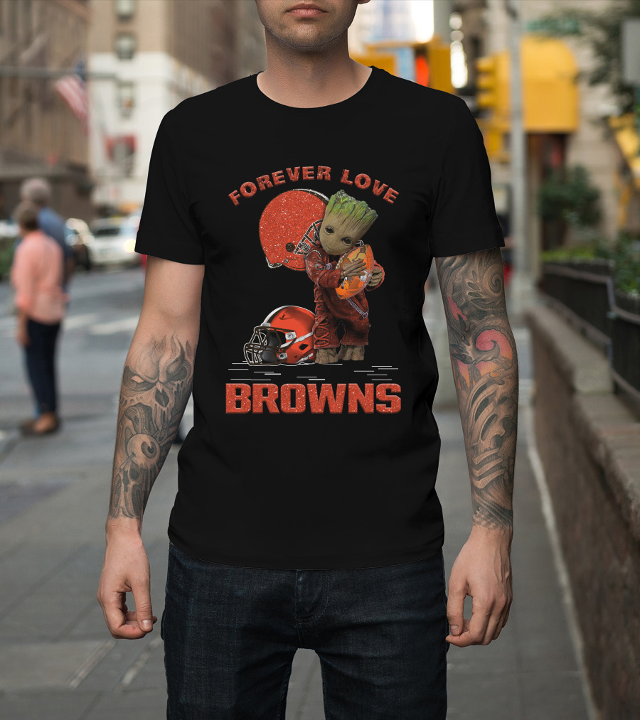 Forever Love Browns Groot Football T-Shirt