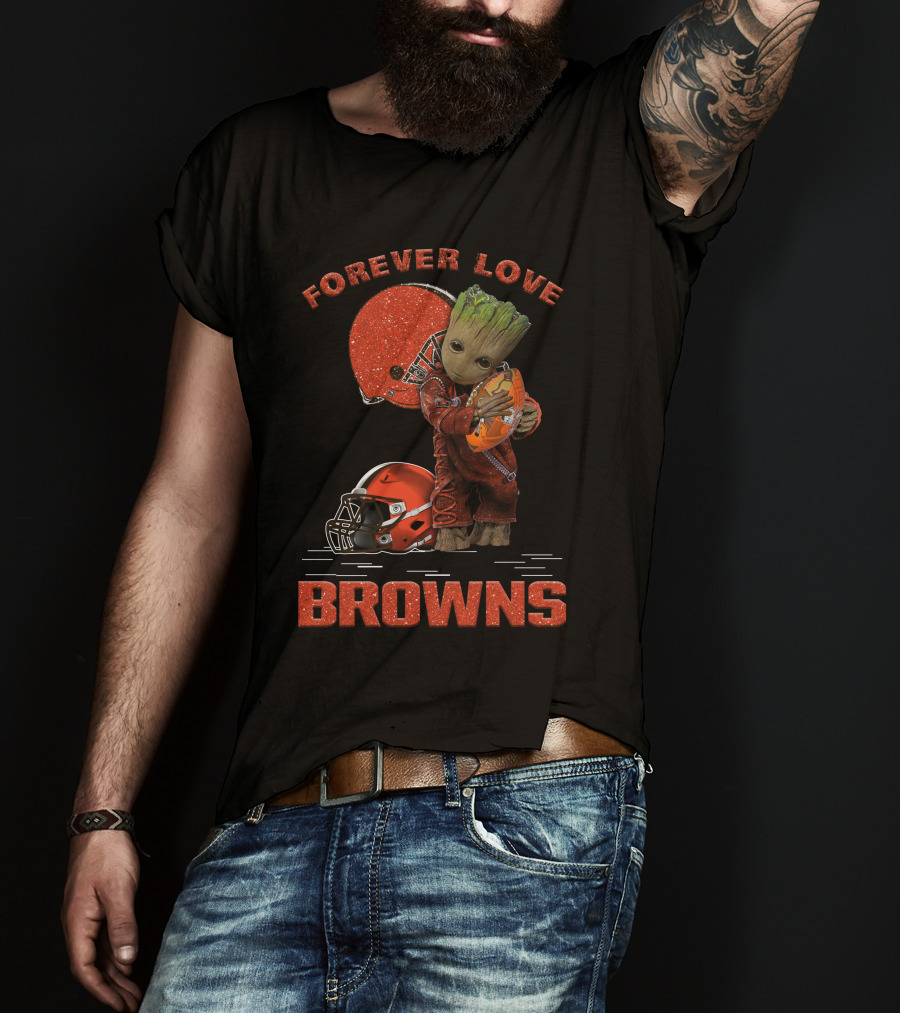 Forever Love Browns Groot Football T-Shirt
