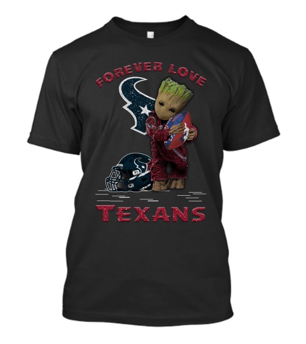 Forever Love Texans Groot Football Helmet T-Shirt