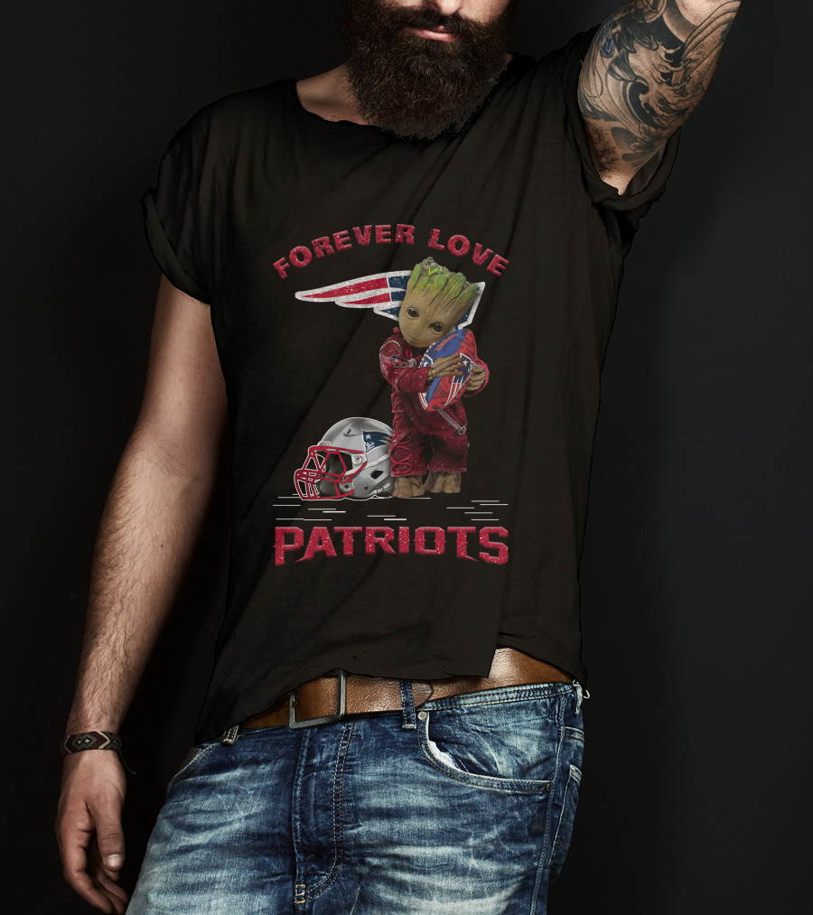 Forever Love Patriots Groot Football Fan T-Shirt