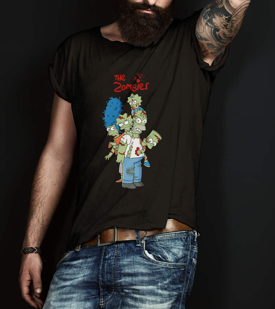 The Zoombies Family Parody Undead Springfield Icons T-Shirt