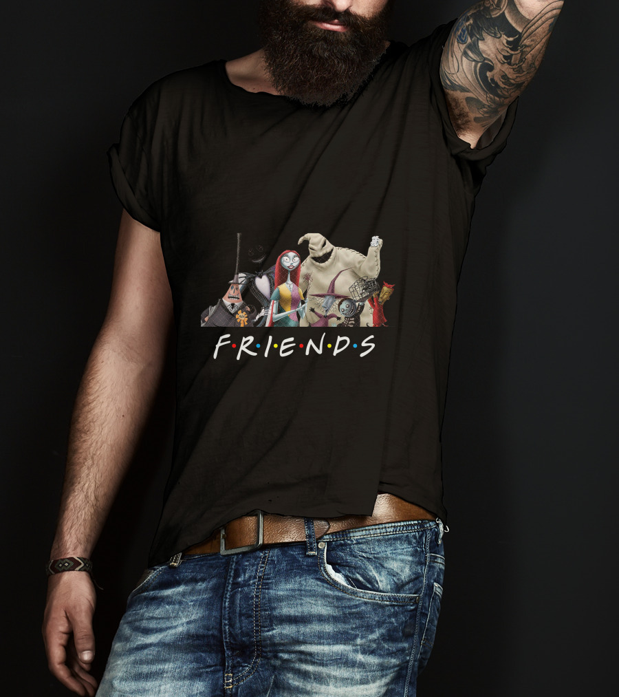 Friends Jack Sally Nightmare Before Christmas T-Shirt