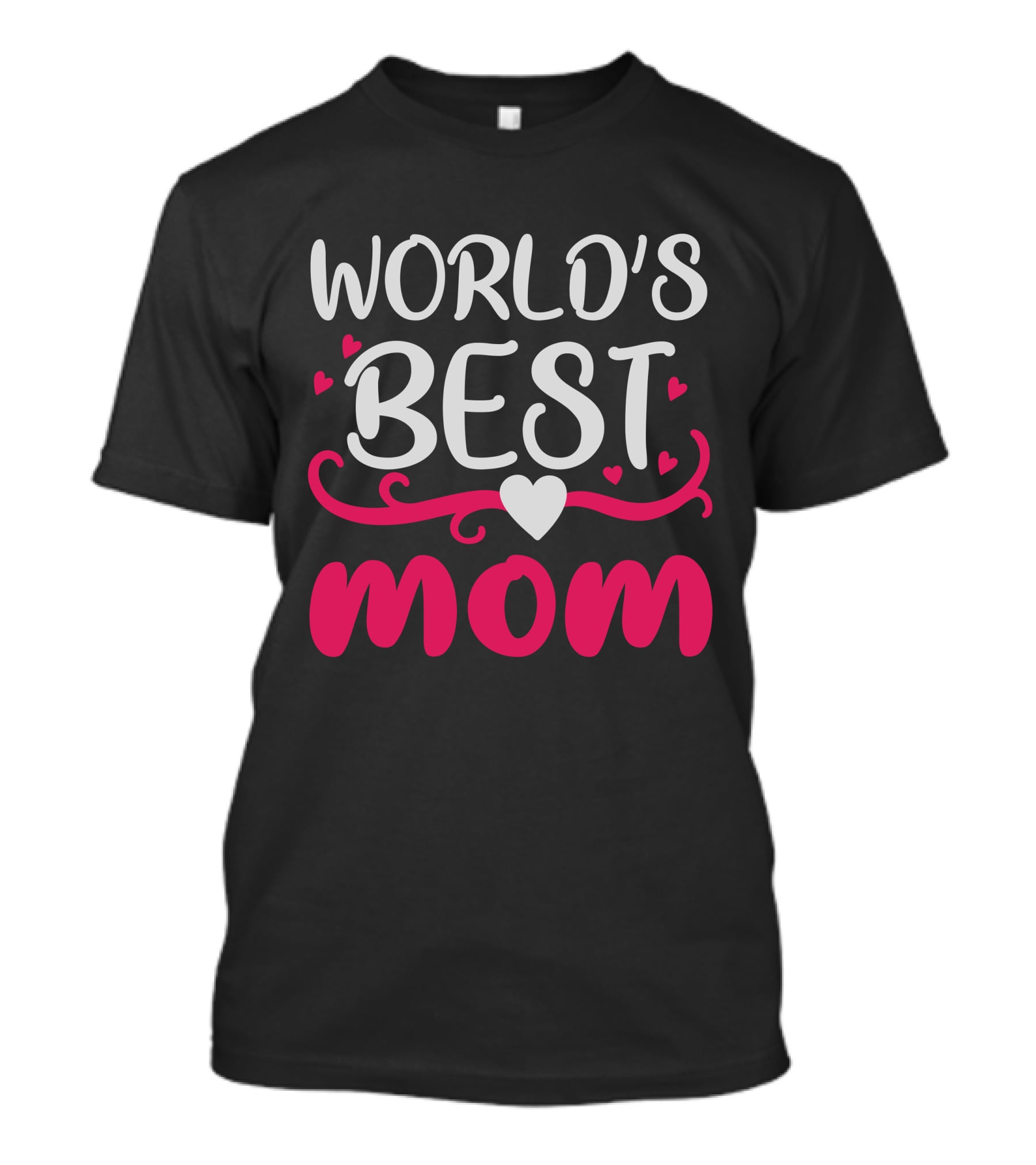 World's Best Mom Hearts T-Shirt