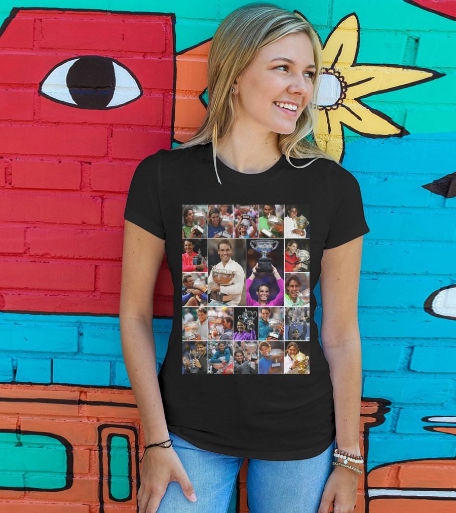 Nadal Trophy Collection 21 Grand Slam Victories T-Shirt