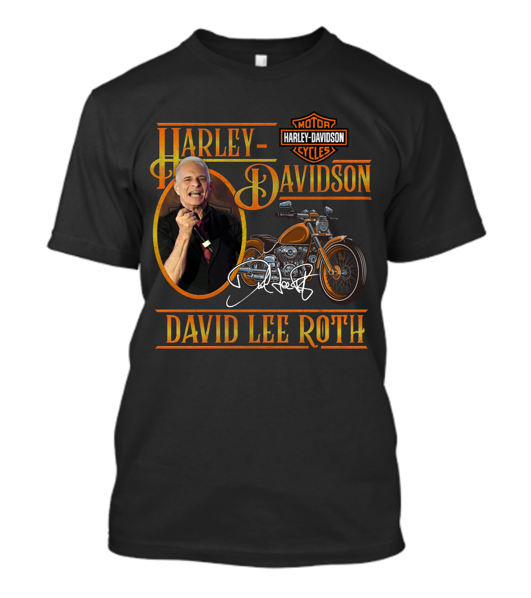 Harley Davidson Motor Cycles David Lee Roth T-Shirt