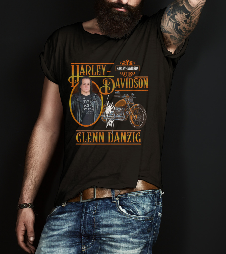 Harley Davidson Glenn Danzig Motorcycle Motorcycles Cycles T-Shirt