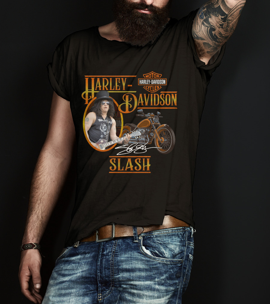 Harley Davidson Motor Cycles Slash T-Shirt