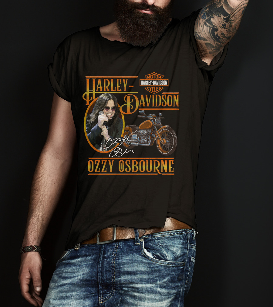 Harley Davidson Ozzy Osbourne Motor Cycles T-Shirt