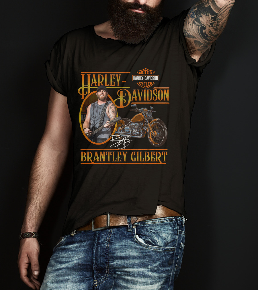 Harley Davidson Motorcycles Brantley Gilbert Signature Edition T-Shirt
