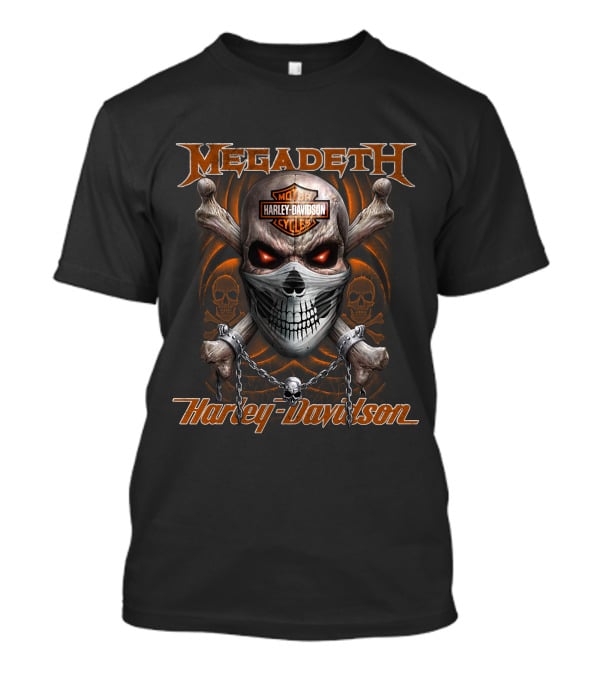Megadeth Harley Davidson Motor Cycles T-Shirt
