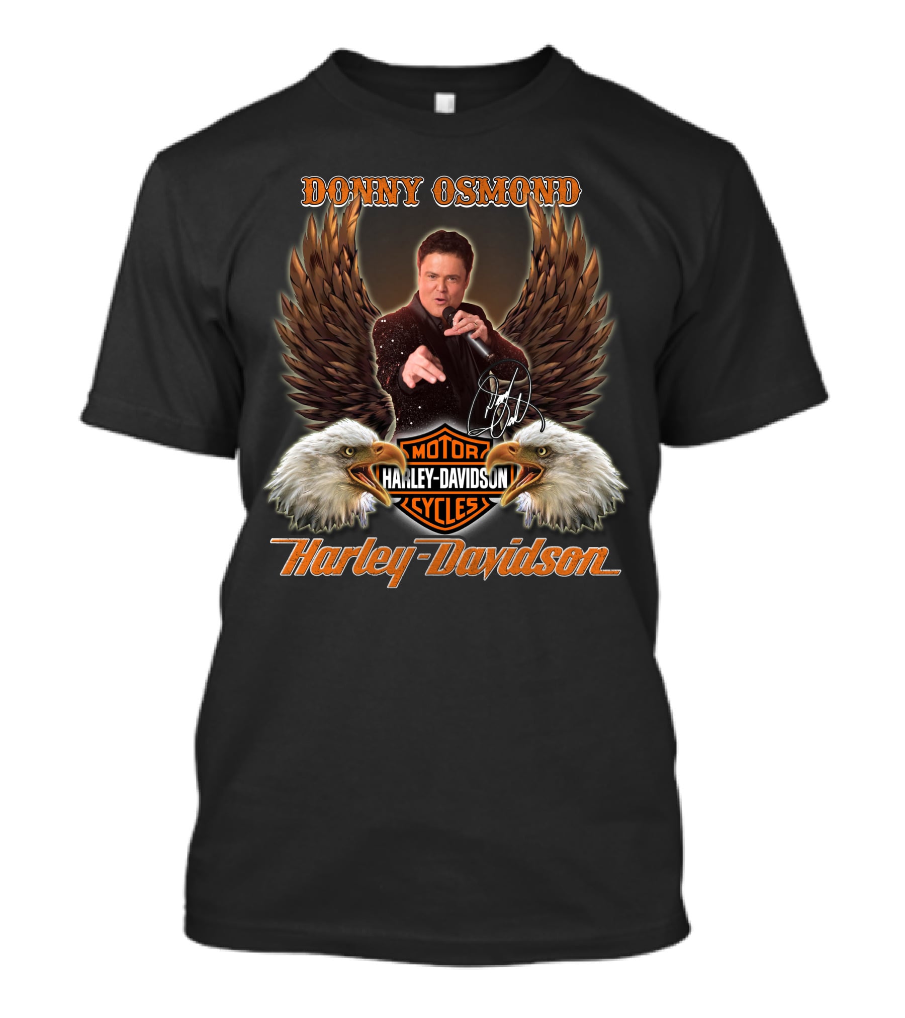 Donny Osmond Harley Davidson Motorcycles Eagles T-Shirt