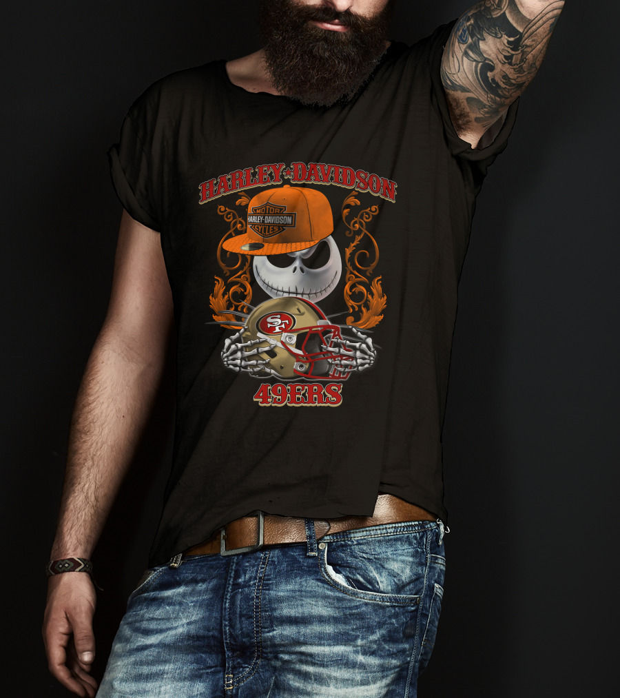 Harley Davidson Motorcycles 49ers T-Shirt