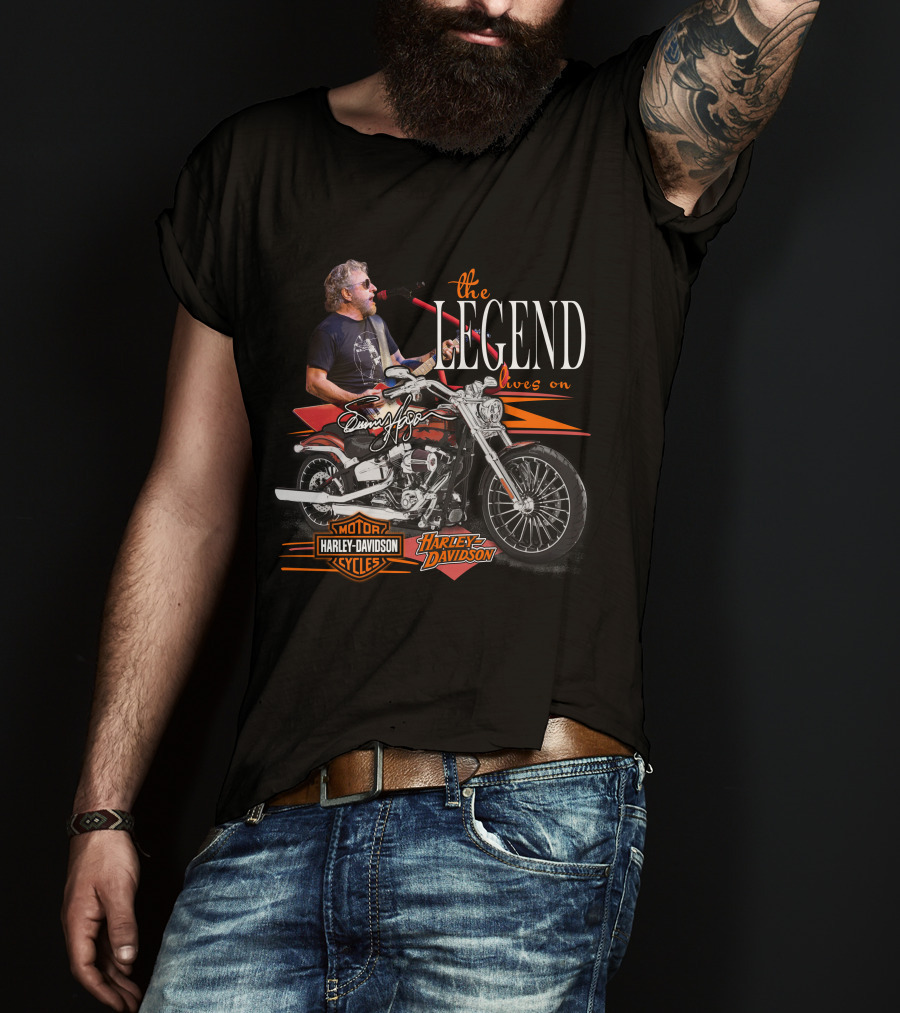 Sammy Hagar The Legend Lives On Harley Davidson Motor Cycles T-Shirt