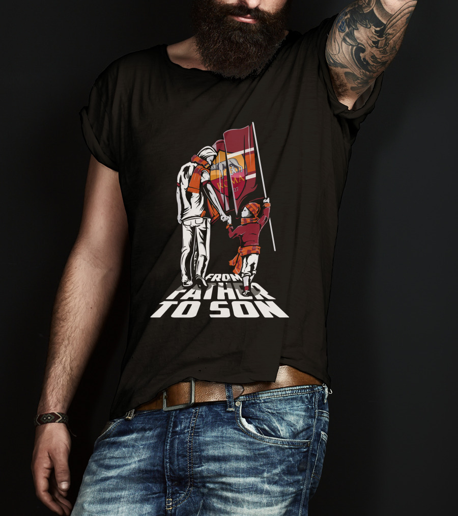 AS Roma From Father To Son T-Shirt