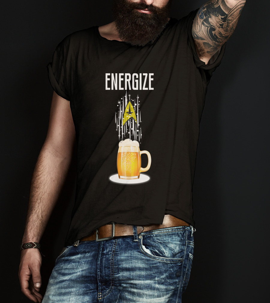 Energize Beer StarTR Badge T-Shirt