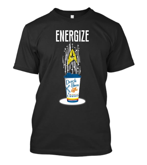 ENERGIZE Dutch Bros Coffee Star Symbol Shuttle Launch T-Shirt