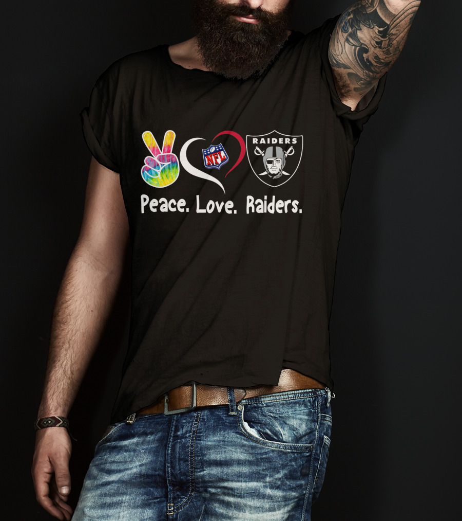Peace Love NFL Raiders T-Shirt