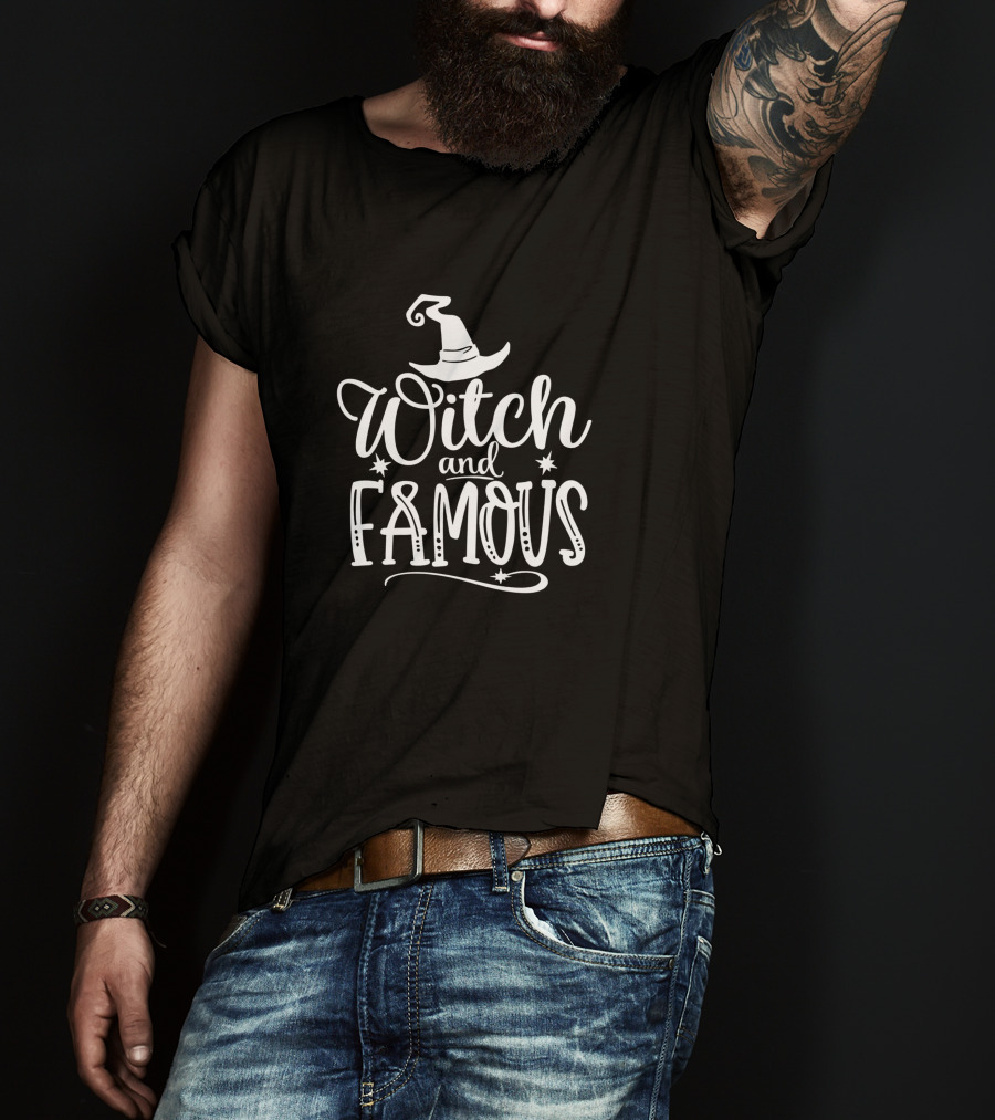 Witch And Famous Halloween For Women T-Shirt