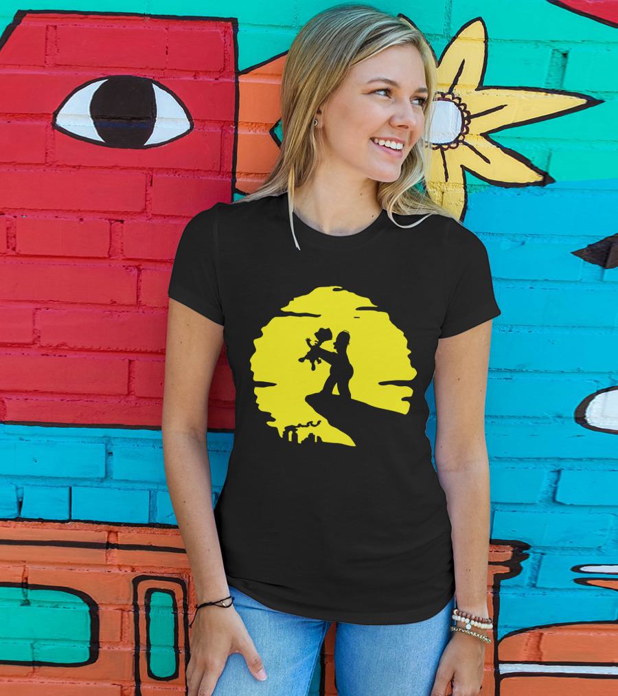 The Simpsons Homer Strangling Bart Lion King Cliff T-Shirt
