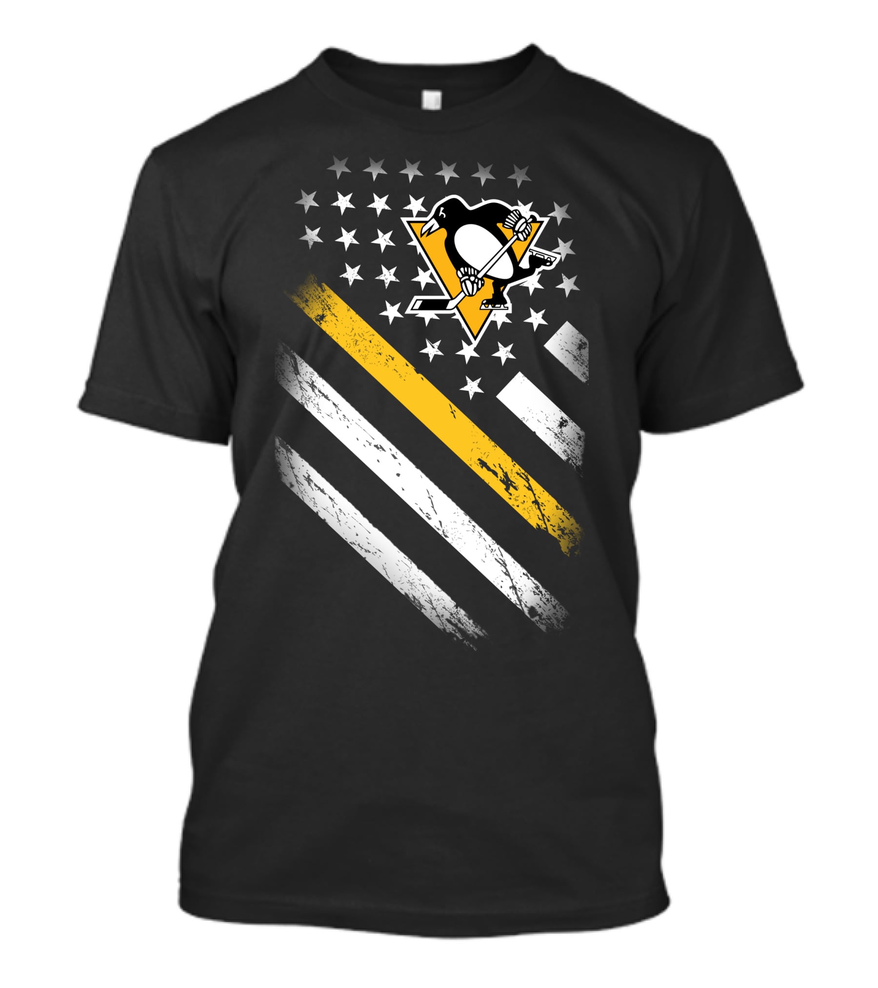 Pittsburgh Penguins American Flag Fan T-Shirt
