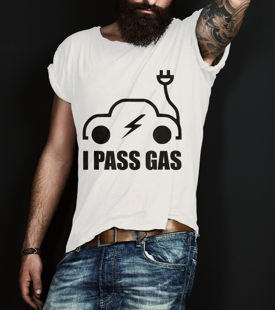 Electric Vehicle I Pass Gas Plug T-Shirt