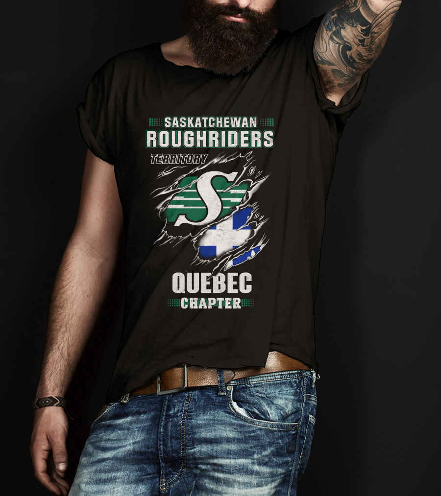 Saskatchewan Roughriders Territory Quebec Chapter T-Shirt