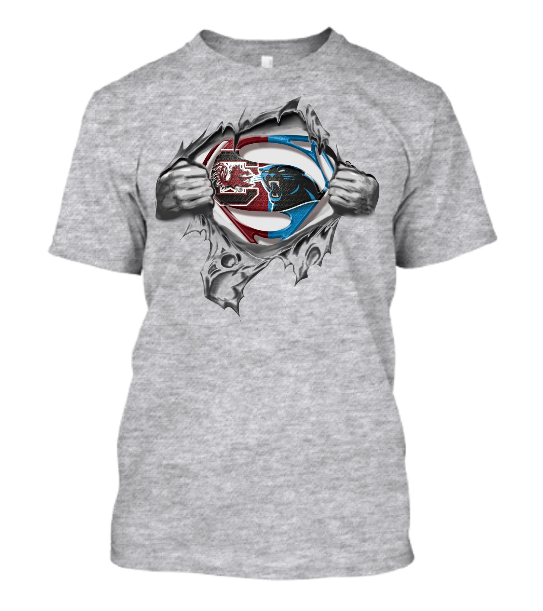 Panthers Gamecocks Superman T-Shirt