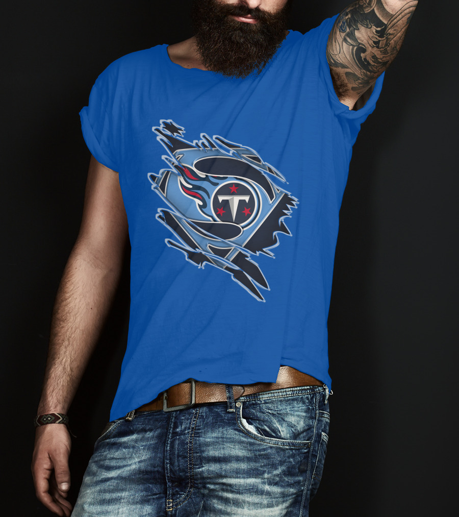 Tennessee Titans Superman Logo Fusion T-Shirt