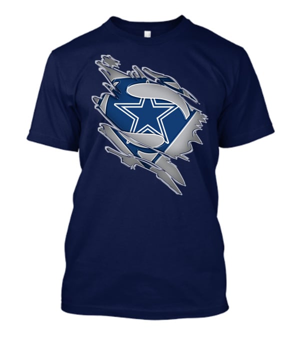 Cowboys Super Man Star T-Shirt