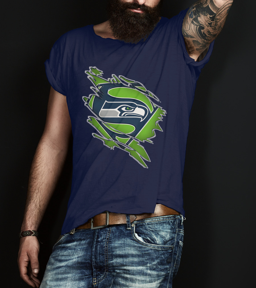 Seahawks Super Logo Emblem T-Shirt