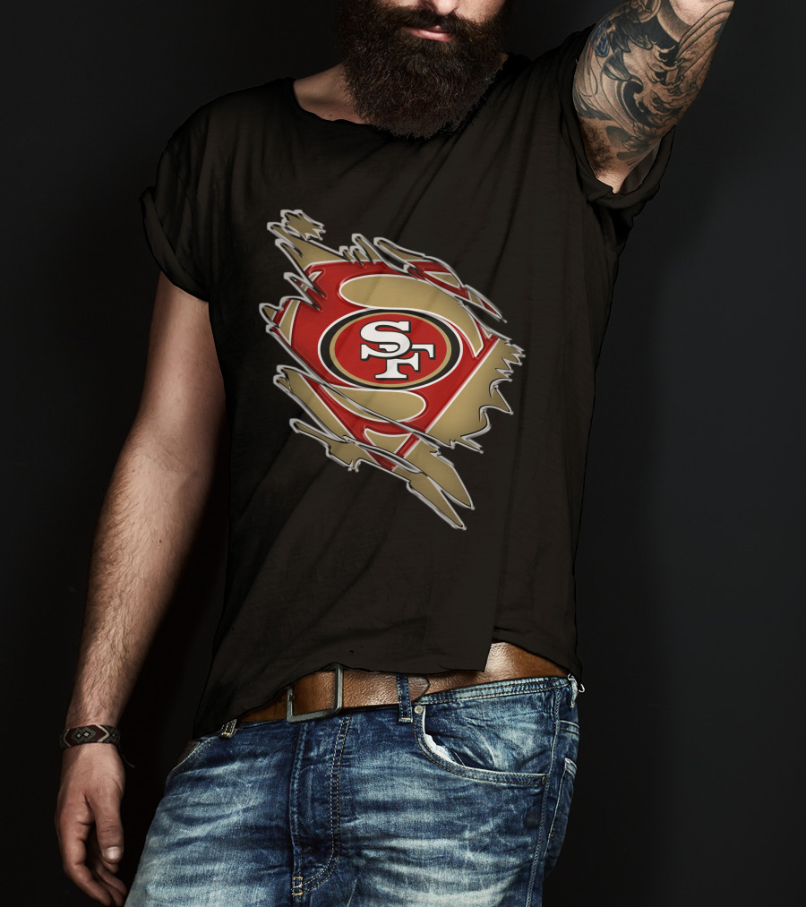 49ers Sf Superman Shield T-Shirt