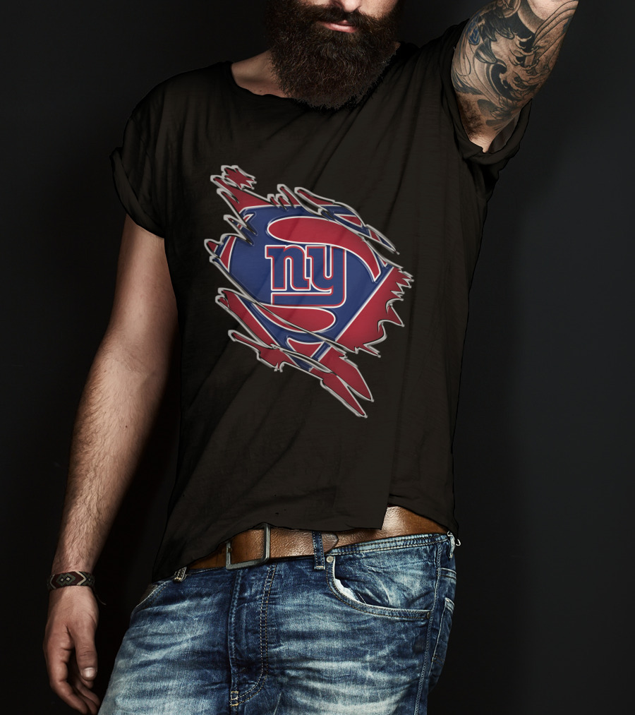 NY Giants Superman Logo Mashup T-Shirt