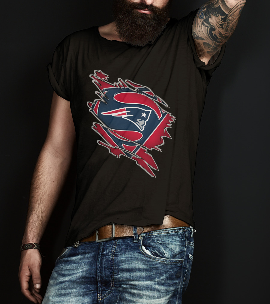 New England Patriots Superman Logo Mashup T-Shirt