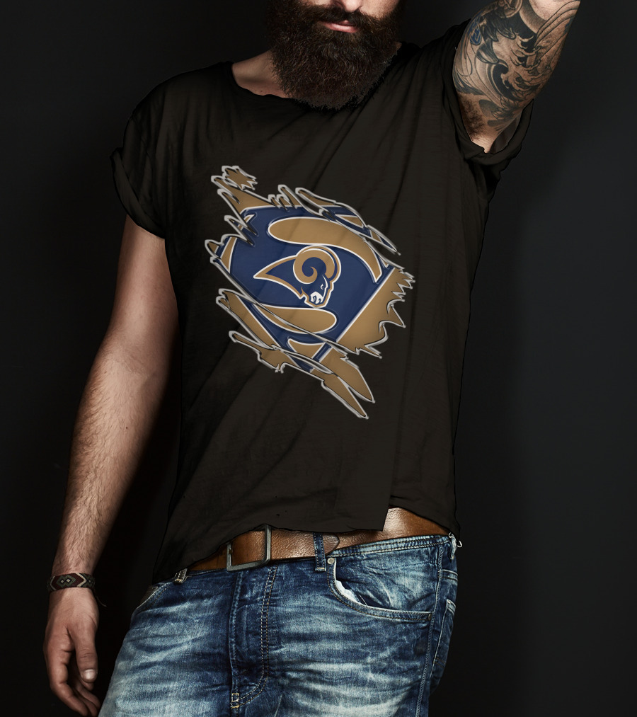 Rams Super Logo Superman Emblem T-Shirt