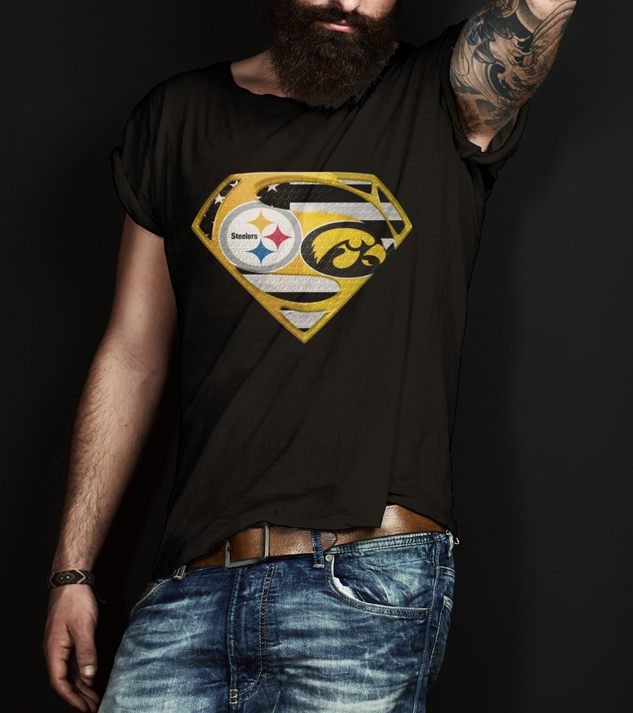 Steelers Superhero Hawkeyes Shield T-Shirt