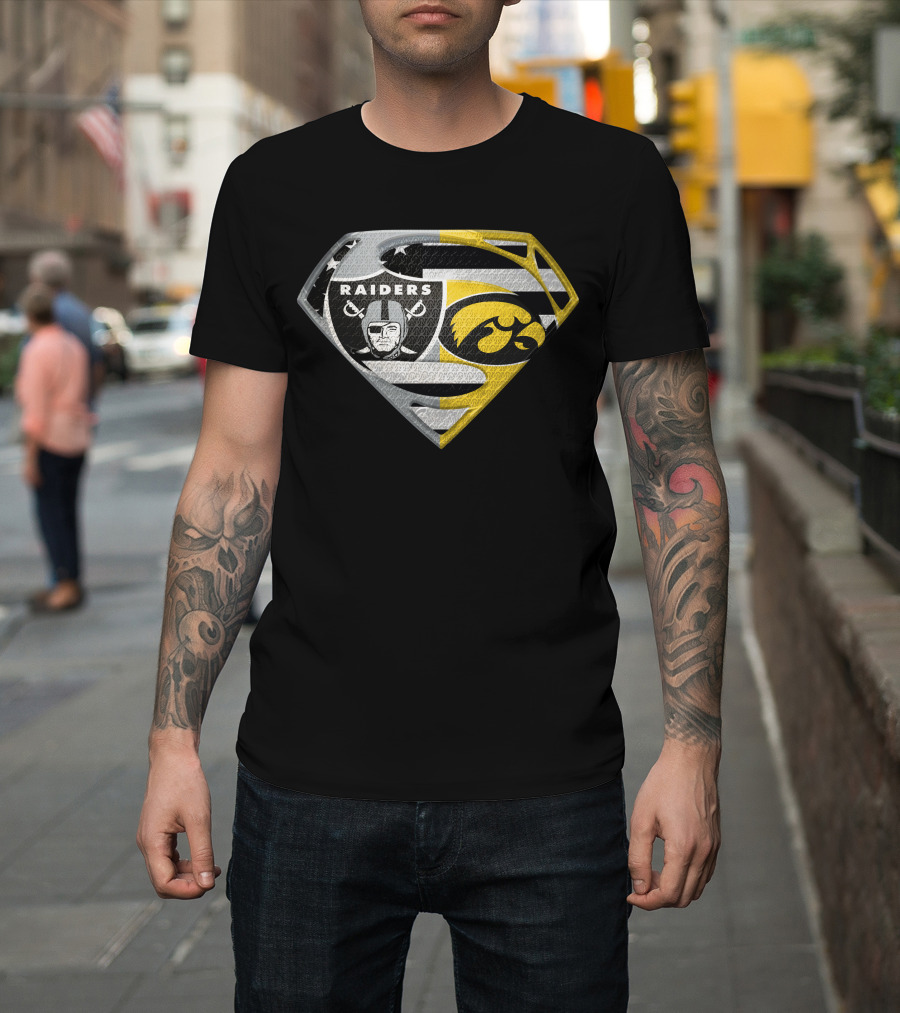 Raiders Iowa Hawkeyes Super Logo Spm T-Shirt