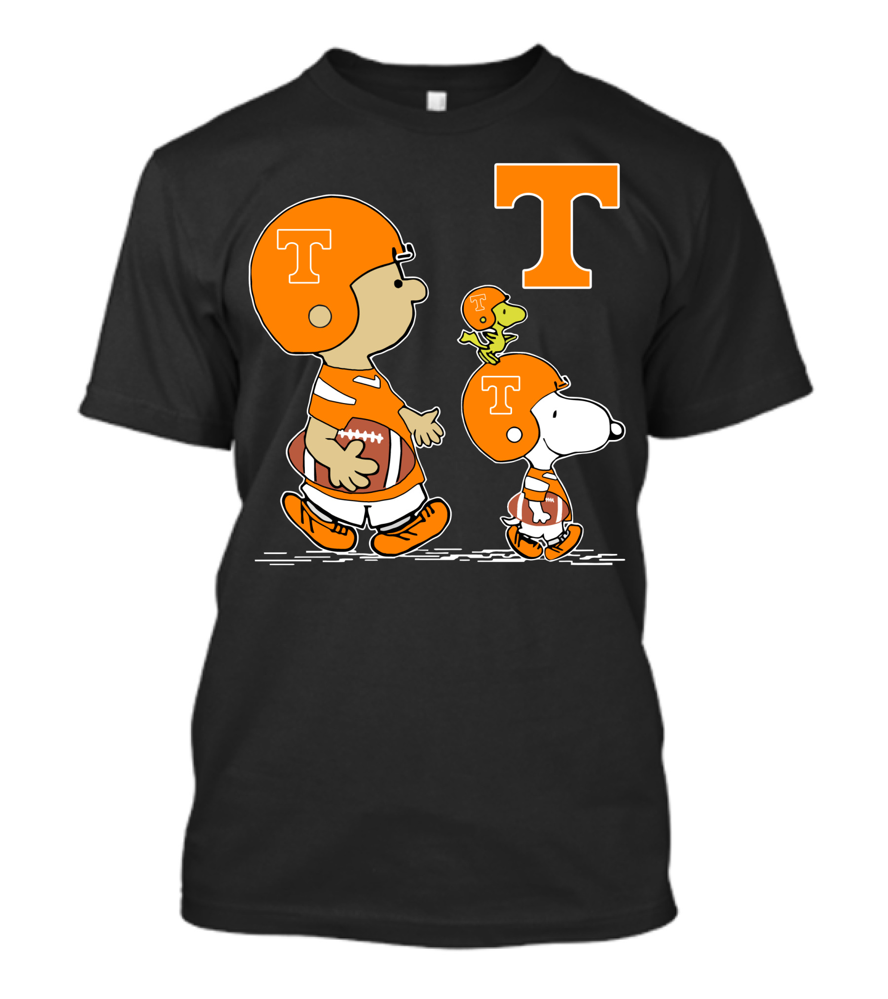 Tennessee Volunteers Peanuts Characters Football Helmets T-Shirt
