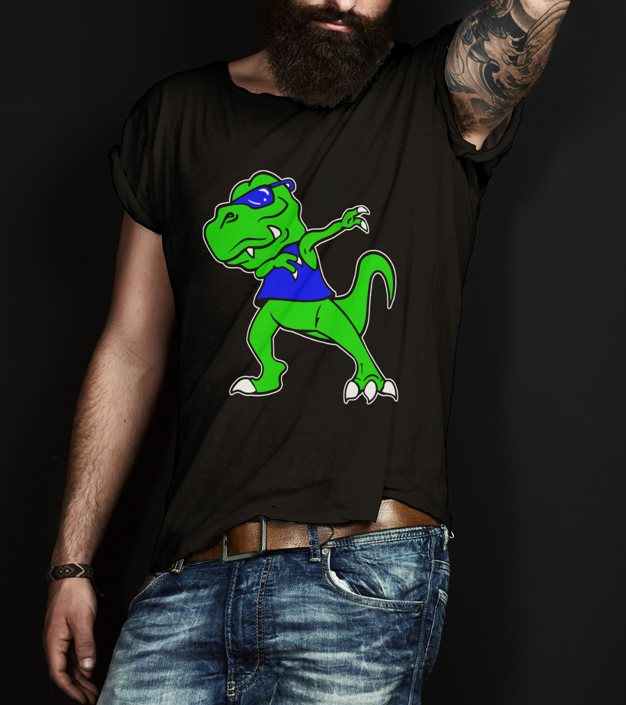 Dragon Dabbing In Blue Sunglasses And Tank Top T-Shirt