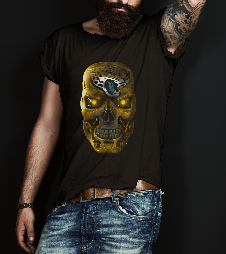 Terminator Skull Jaguars T-Shirt